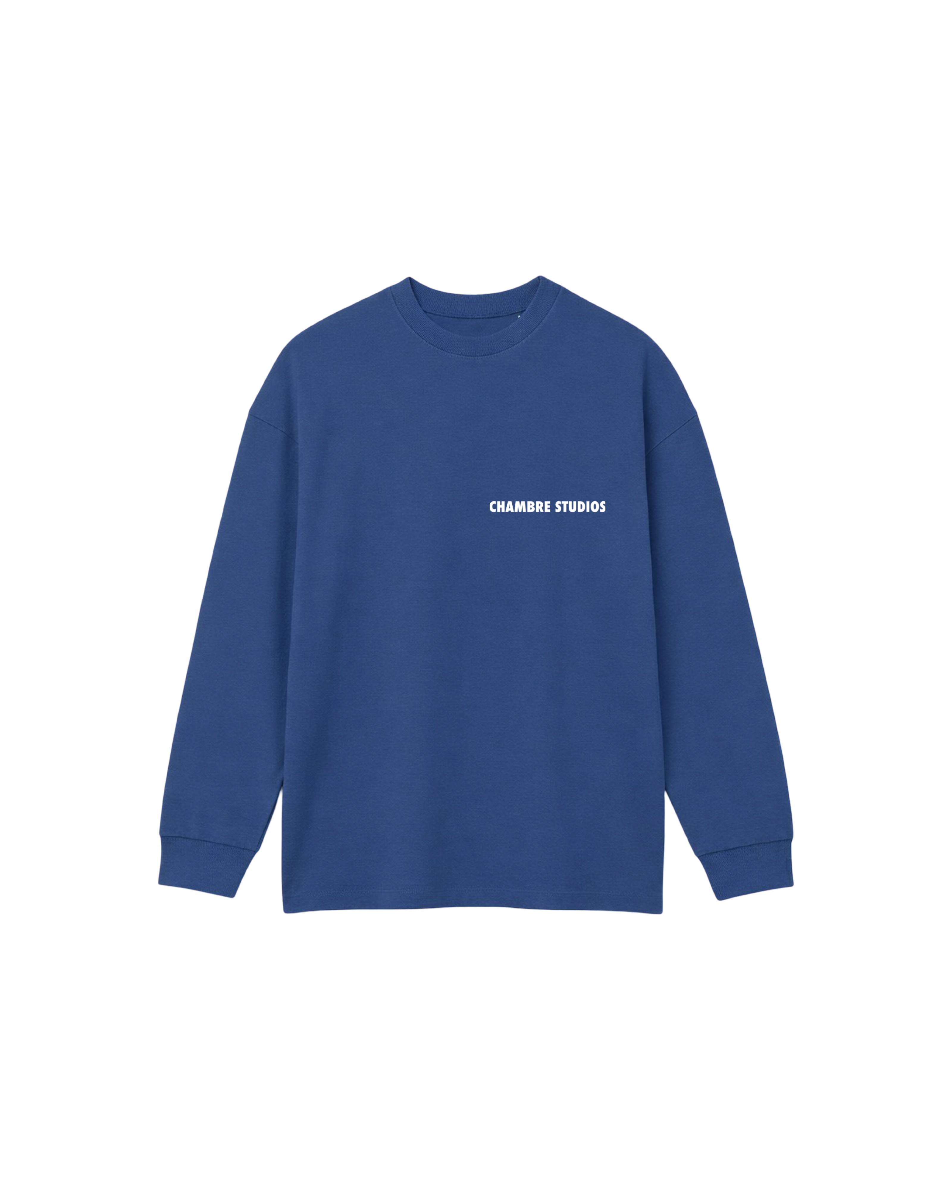 Chambre Logo LS T-Shirt Ensign Blue