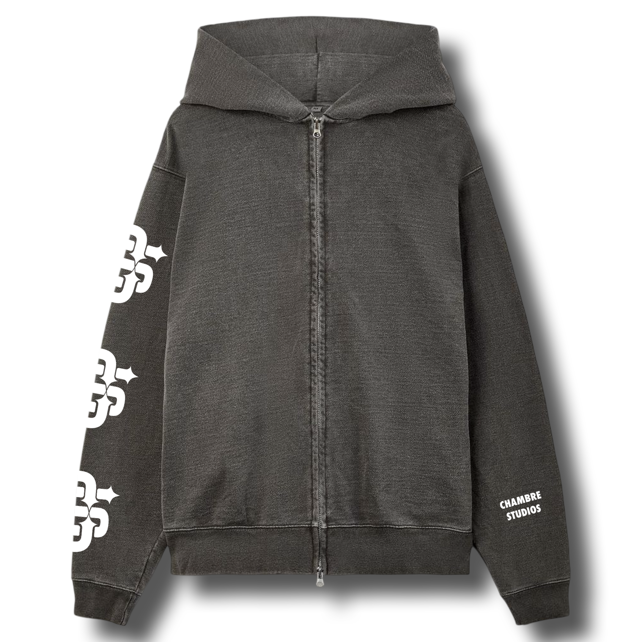 AW24 MONOGRAM LOGO ZIPPER