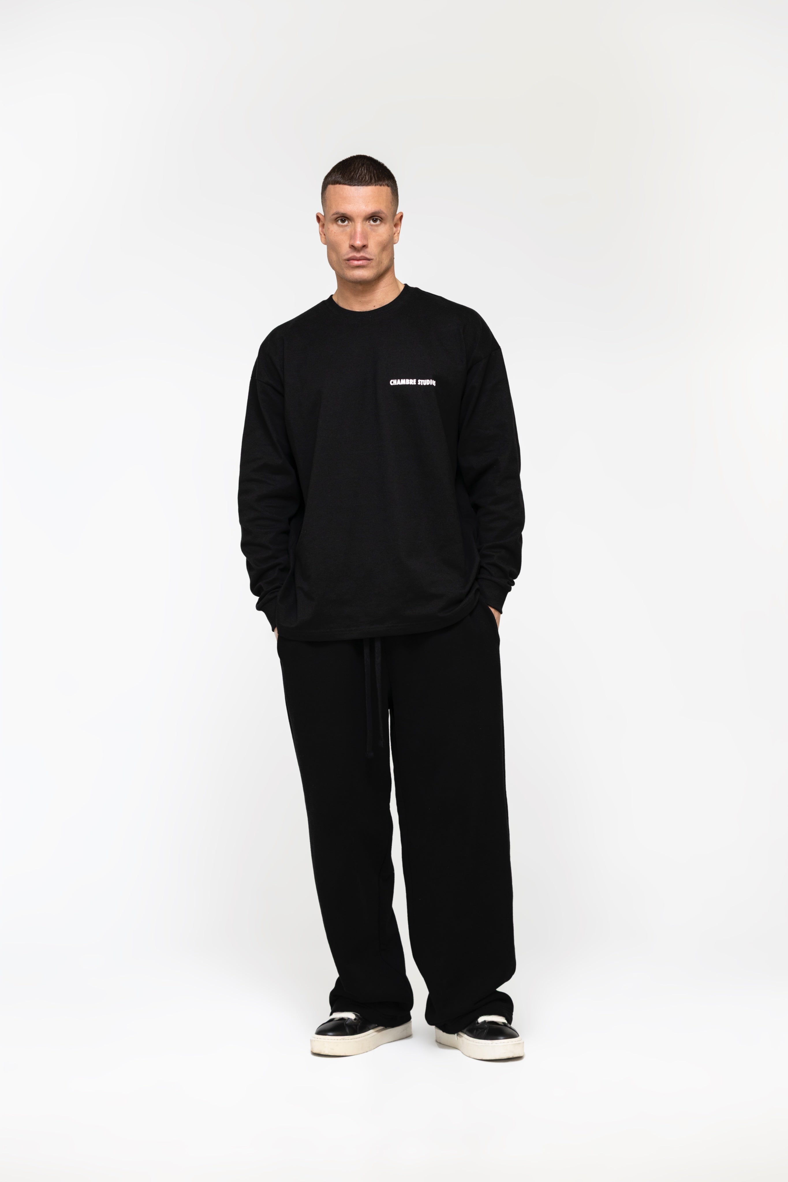 Chambre Logo LS T-Shirt Black