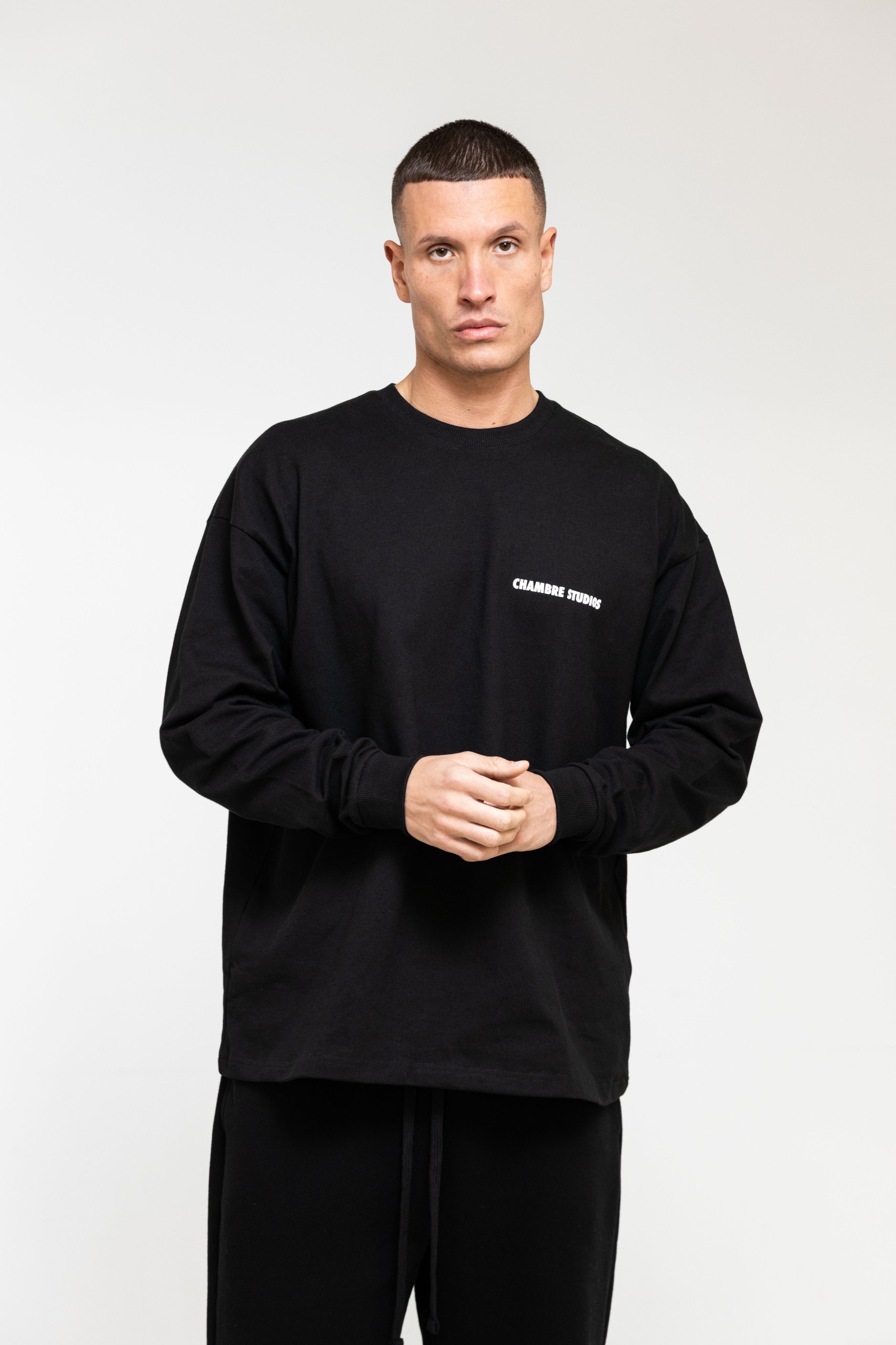 Chambre Logo LS T-Shirt Black