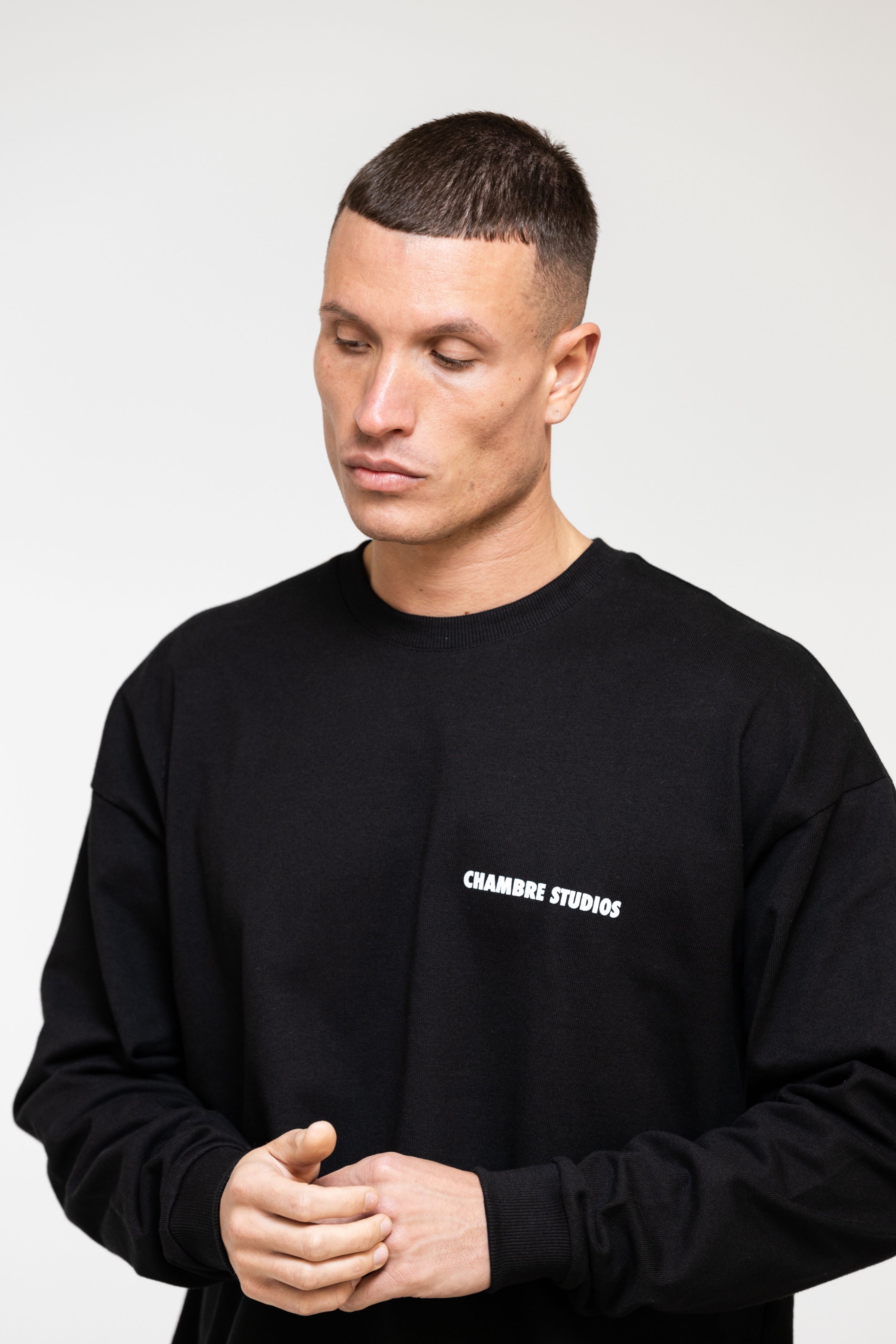 Chambre Logo LS T-Shirt Black