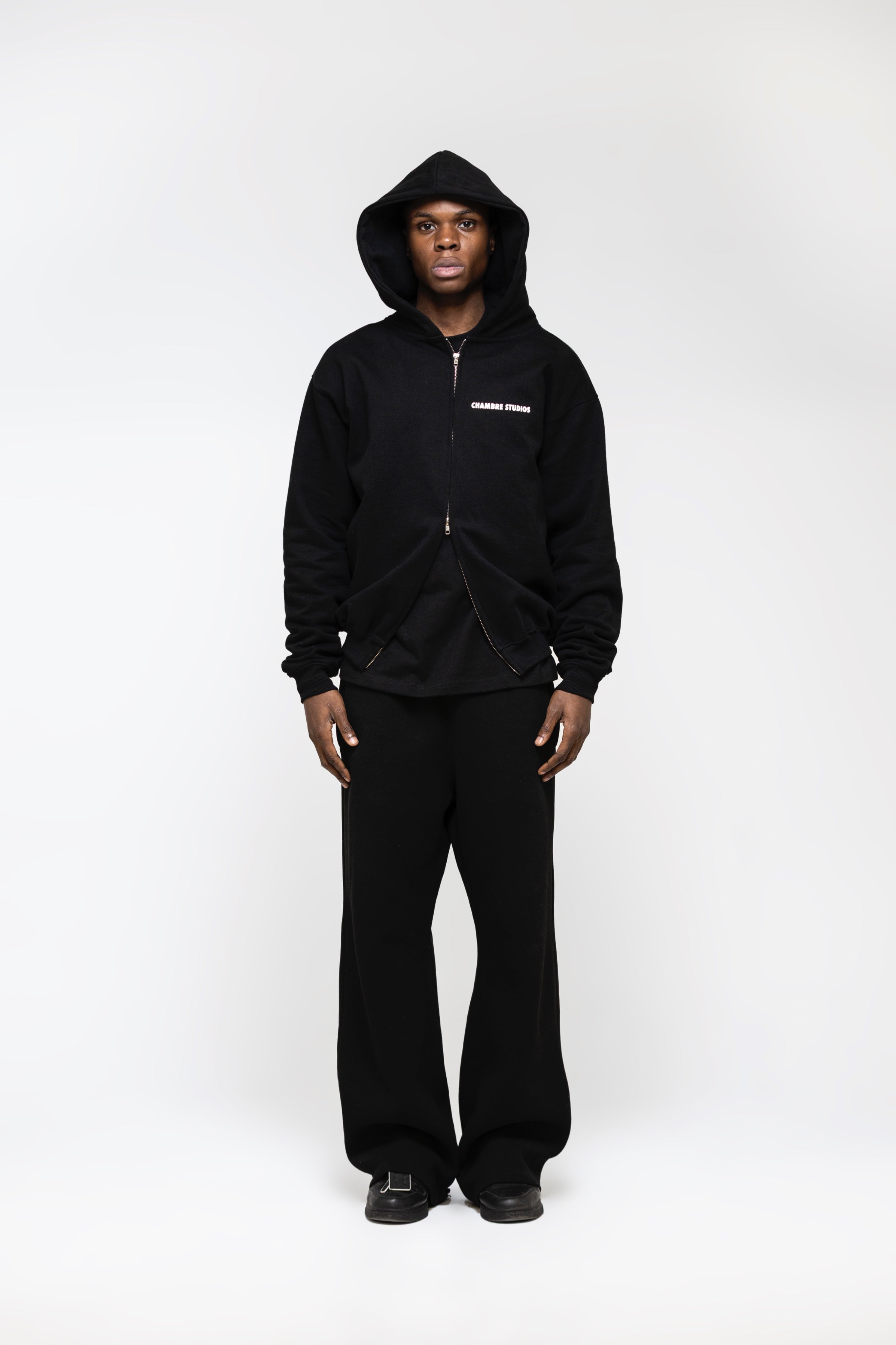 Chambre Logo Zip Black