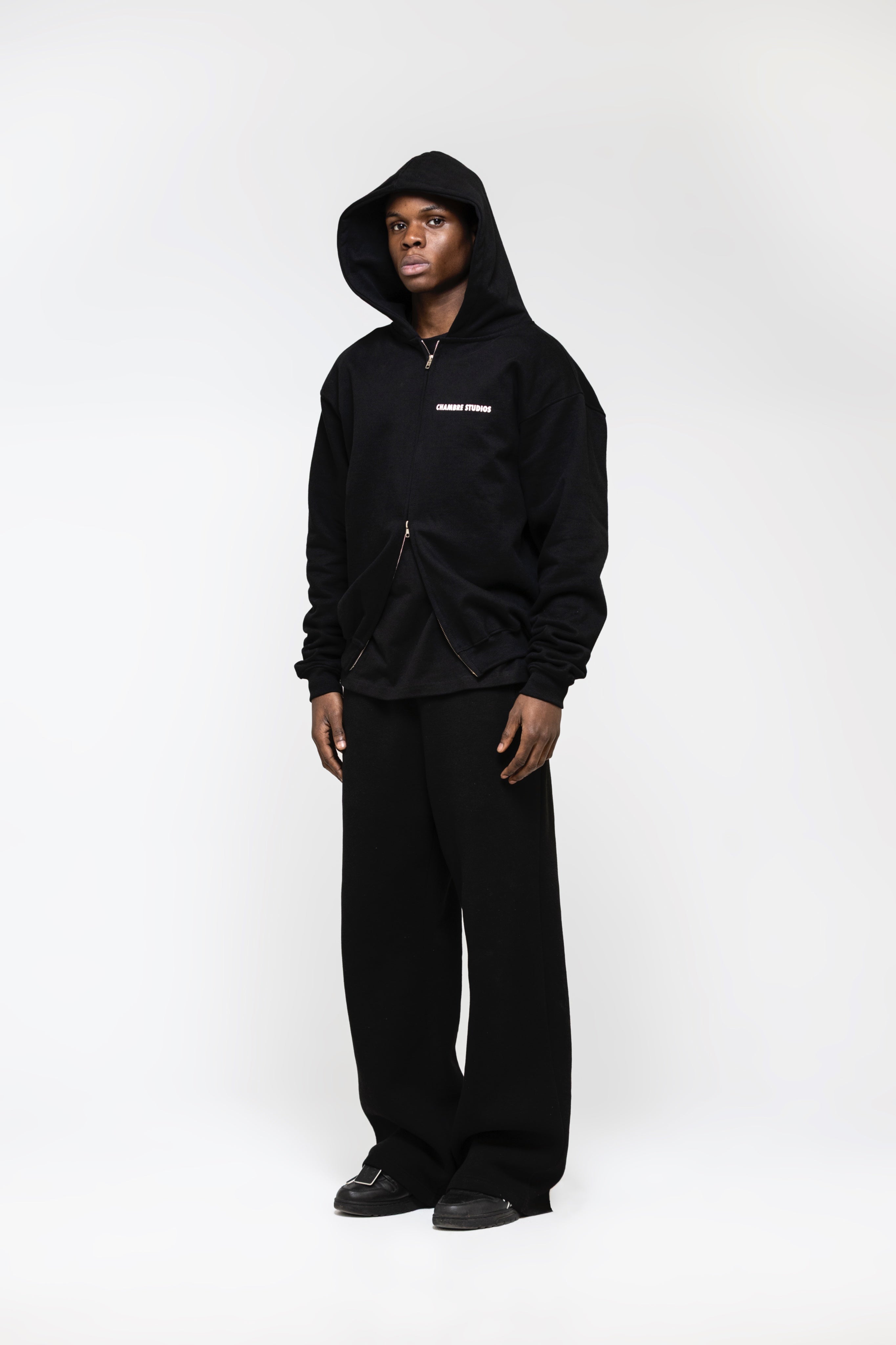 Chambre Logo Zip Black