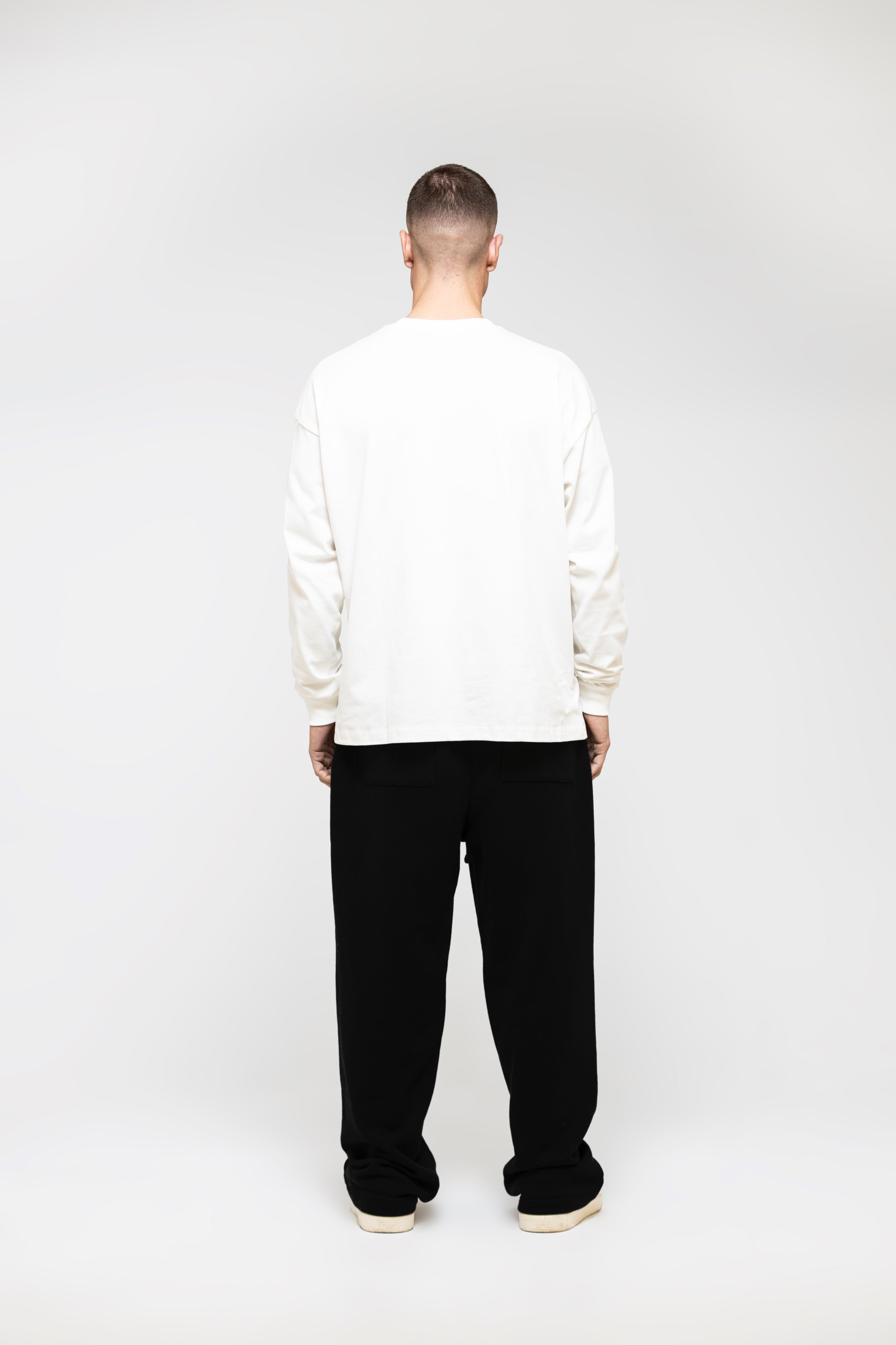 Chambre Logo LS T-Shirt White