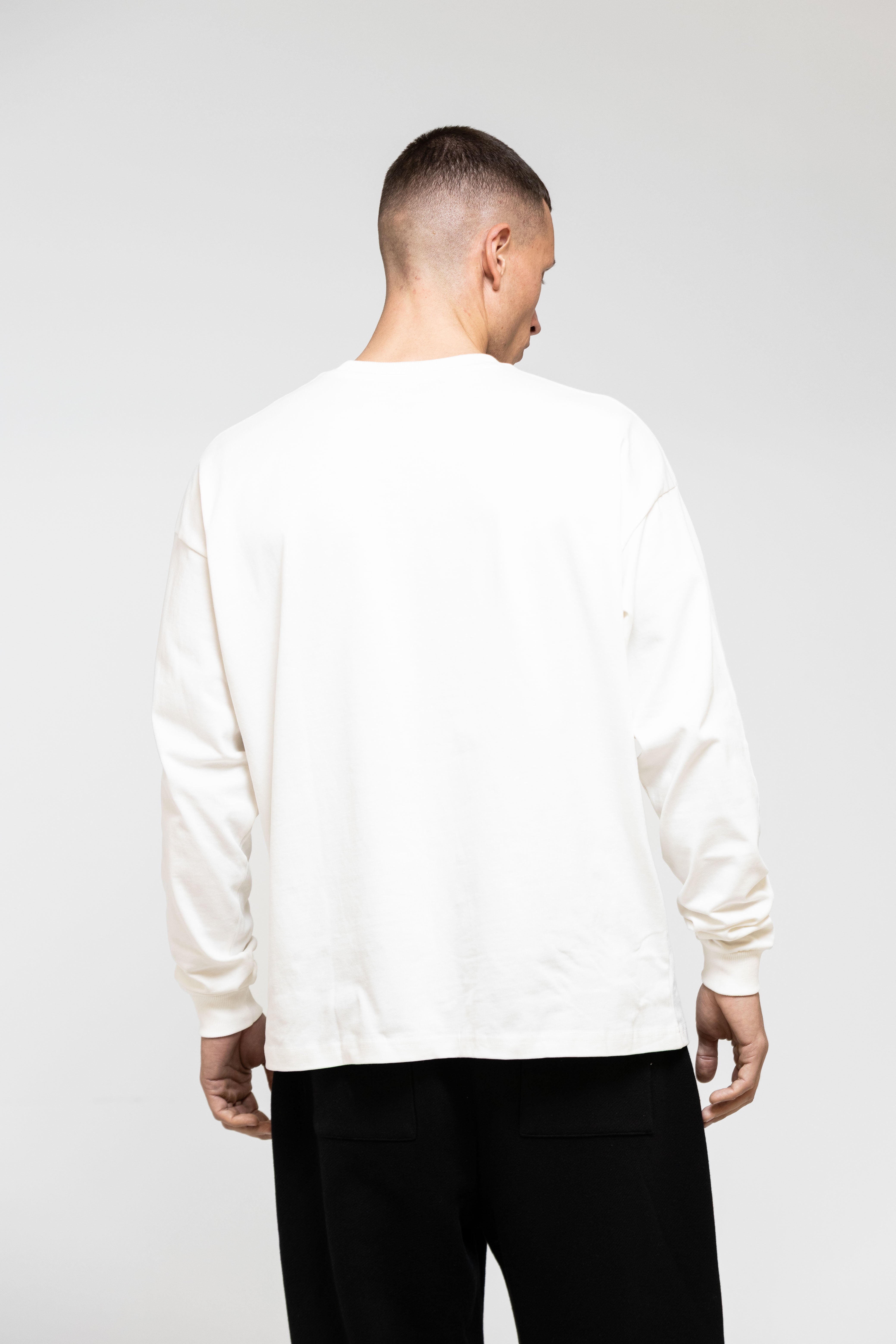 Chambre Logo LS T-Shirt White