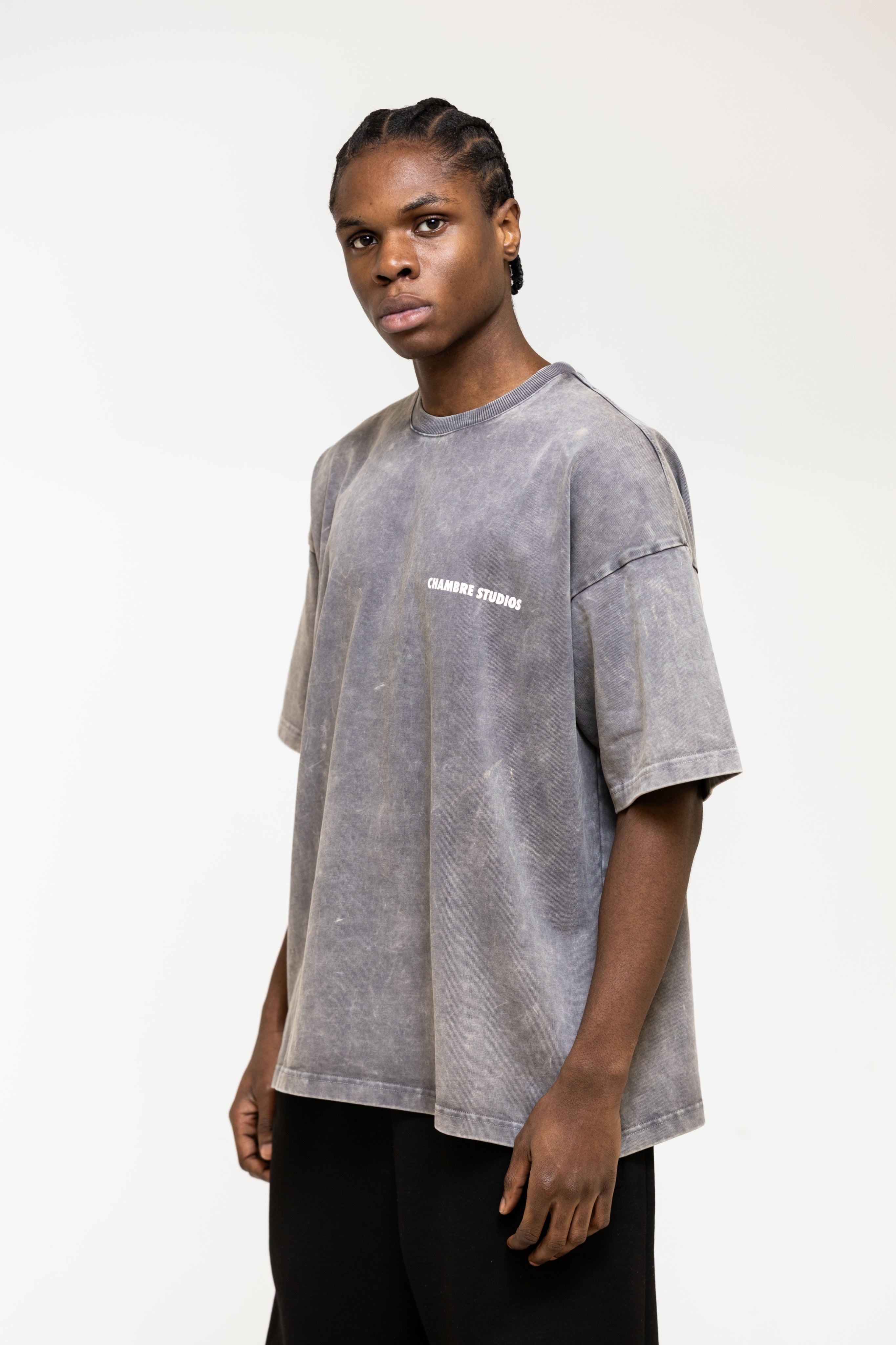 Chambre Logo T-Shirt Acid Grey