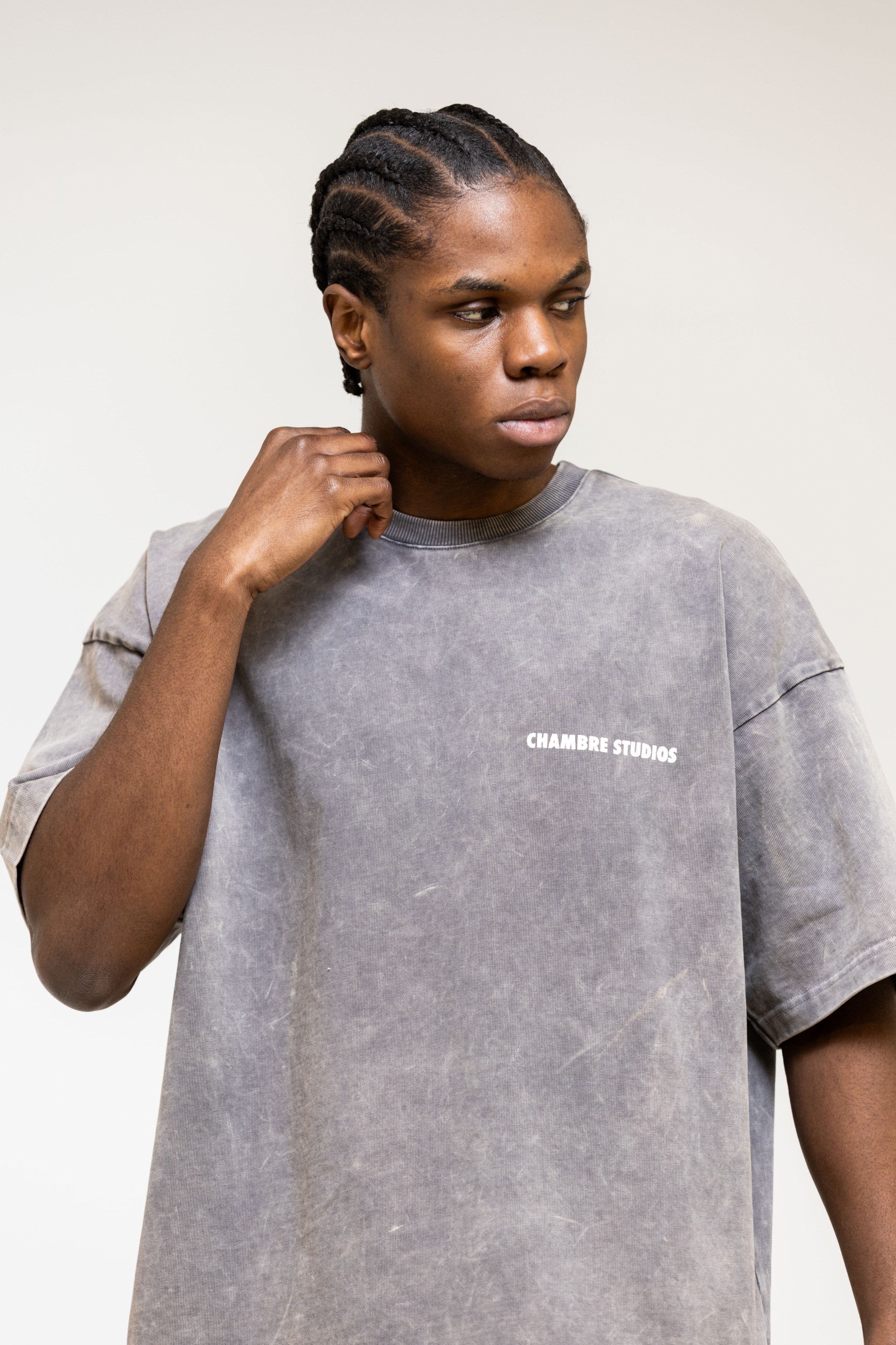 Chambre Logo T-Shirt Acid Grey